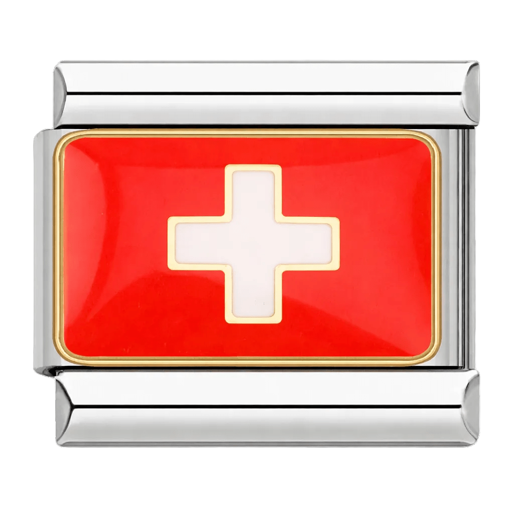 Flag (Switzerland) - – Italian Charm Bracelet by Charmette
