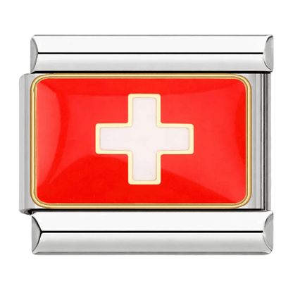 Flag (Switzerland) - – Italian Charm Bracelet by Charmette