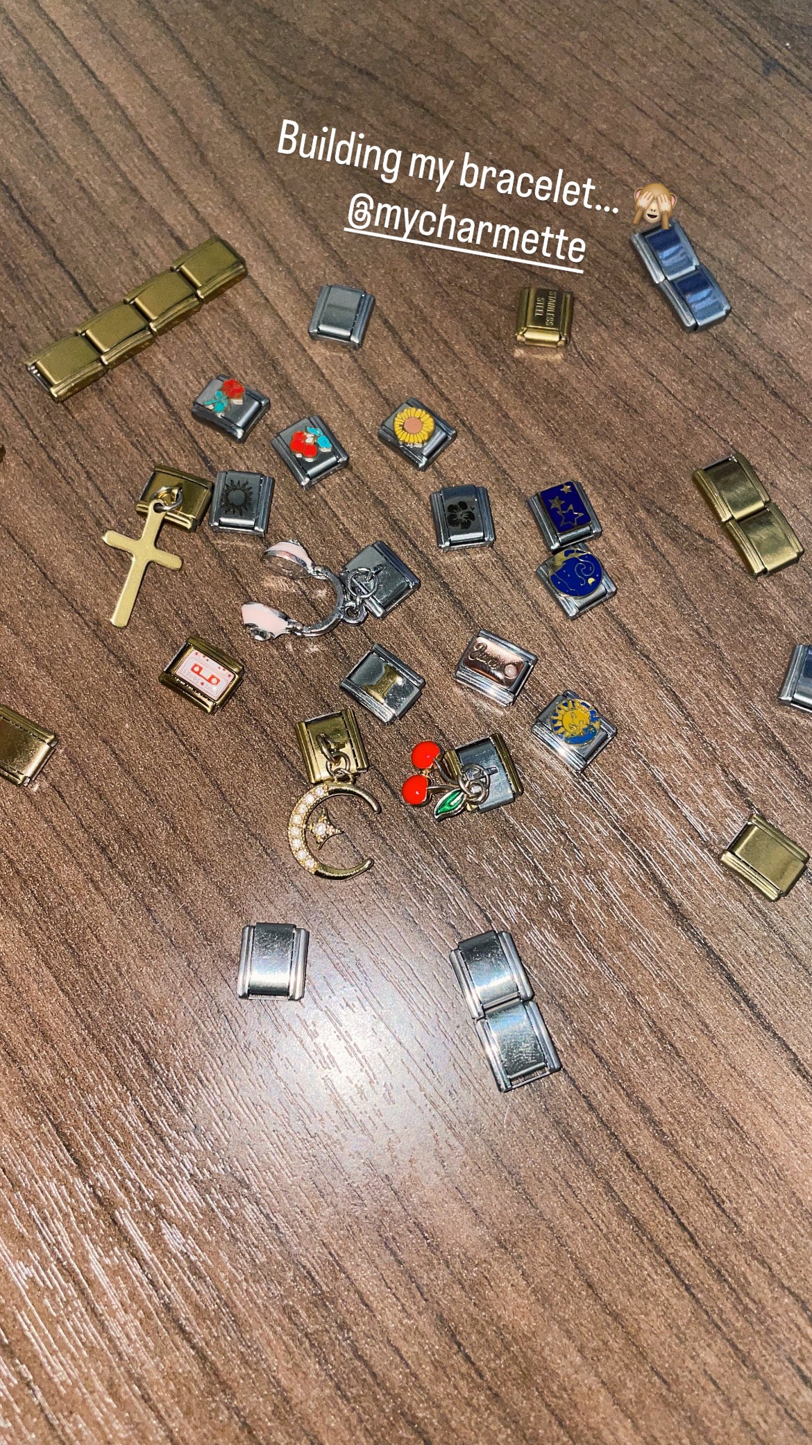 gold and silver italian charm bracelets styled for everyday wear