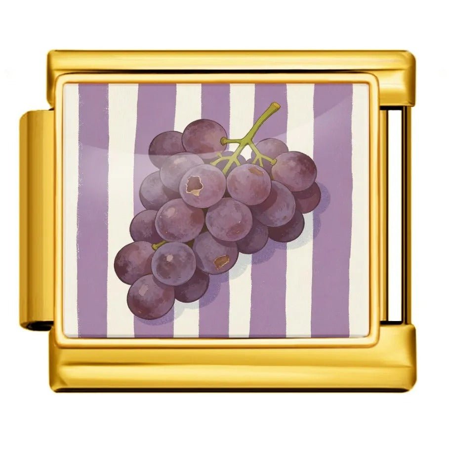Grapes - – Italian Charm Bracelet by Charmette