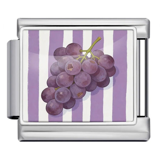 Grapes - – Italian Charm Bracelet by Charmette