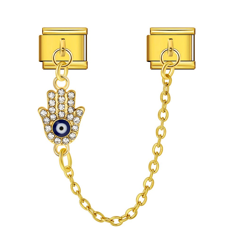 Hamsa Hand Chain -– Italian Charm Bracelet by Charmette