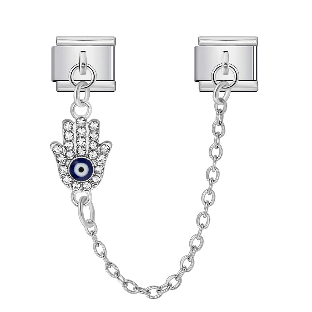 Hamsa Hand Chain -– Italian Charm Bracelet by Charmette