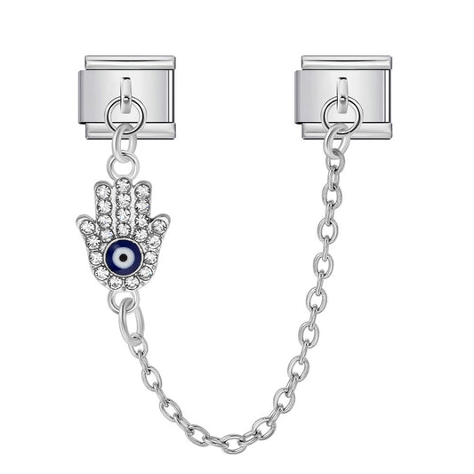 Hamsa Hand Chain -– Italian Charm Bracelet by Charmette
