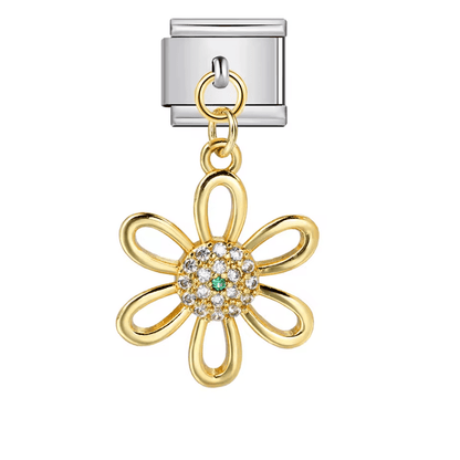 Hanging Flower - – Italian Charm Bracelet by Charmette