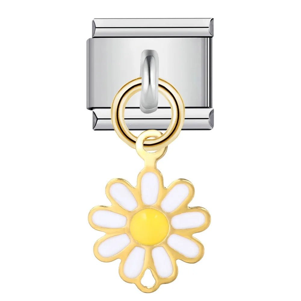 Hanging Flower - – Italian Charm Bracelet by Charmette