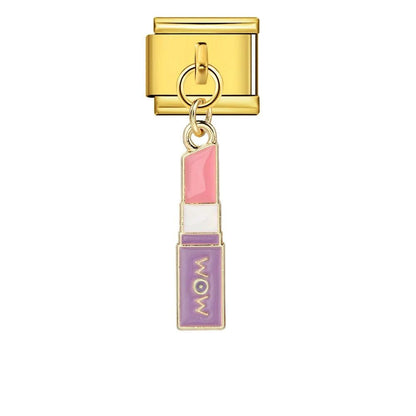 Hanging Lipstick - – Italian Charm Bracelet by Charmette