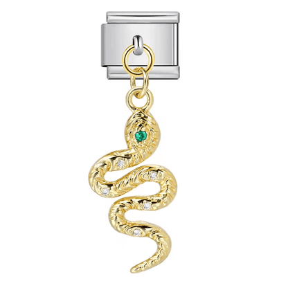 Hanging Snake - – Italian Charm Bracelet by Charmette