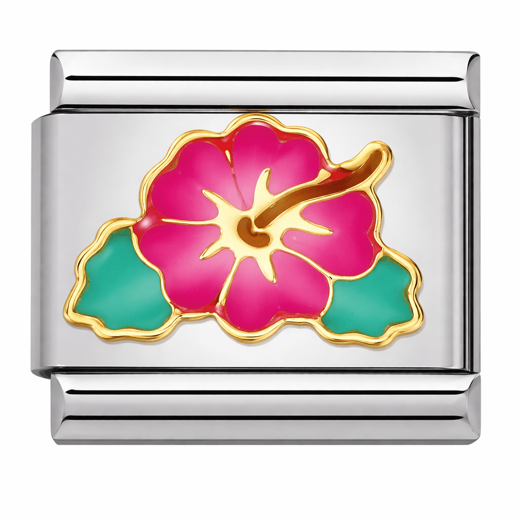 Hawaiian Flower - – Italian Charm Bracelet by Charmette