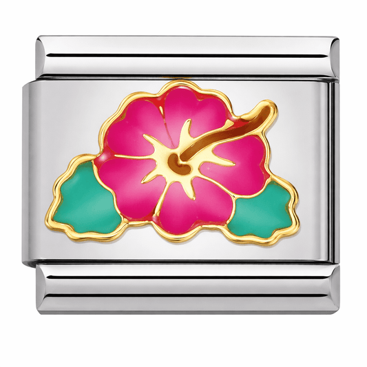 Hawaiian Flower - – Italian Charm Bracelet by Charmette