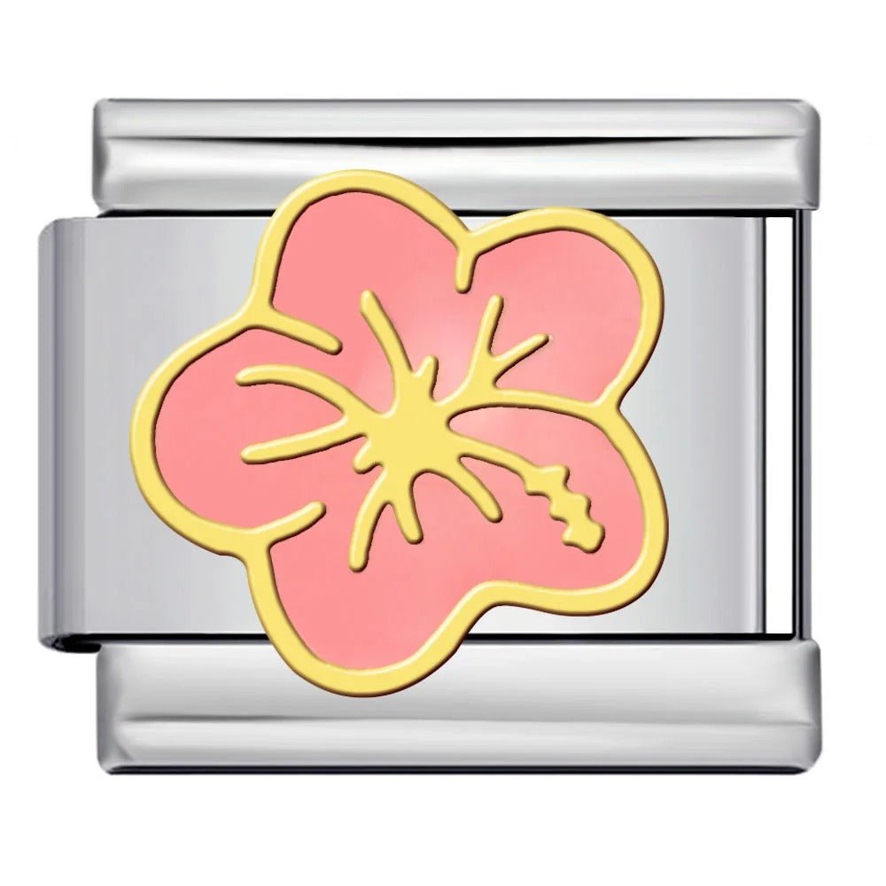 Hawaiian Flower -– Italian Charm Bracelet by Charmette