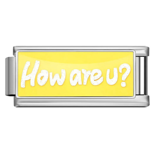How are u? -– Italian Charm Bracelet by Charmette