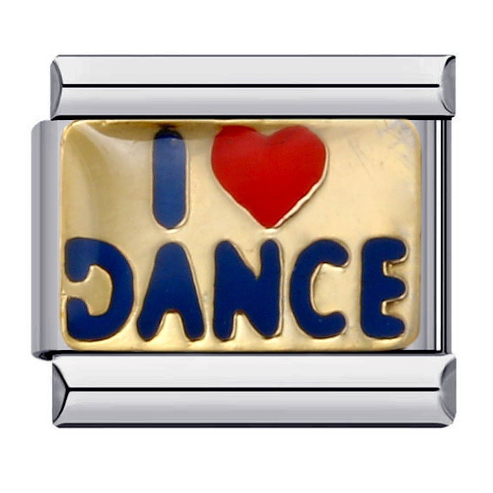 I <3 Dance -– Italian Charm Bracelet by Charmette