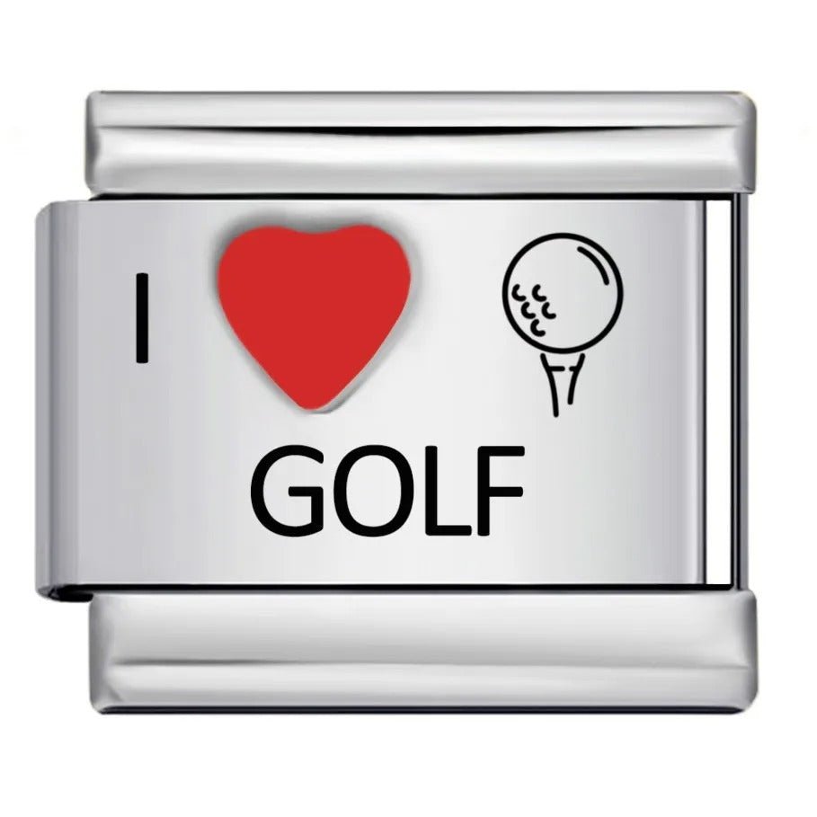 I <3 Golf - – Italian Charm Bracelet by Charmette