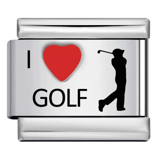 I <3 Golf - – Italian Charm Bracelet by Charmette