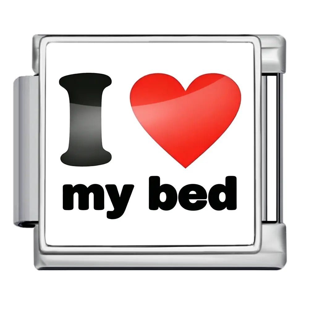 I <3 my bed - – Italian Charm Bracelet by Charmette