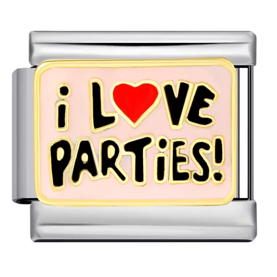 I <3 Parties! - – Italian Charm Bracelet by Charmette
