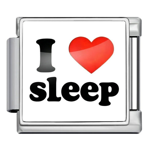 I <3 Sleep - – Italian Charm Bracelet by Charmette
