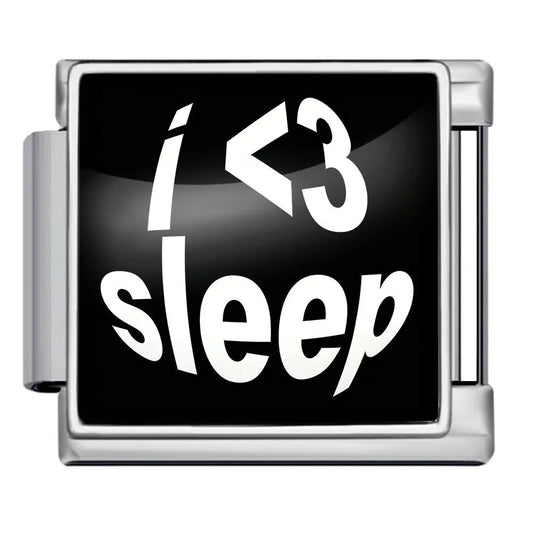 I <3 Sleep - – Italian Charm Bracelet by Charmette