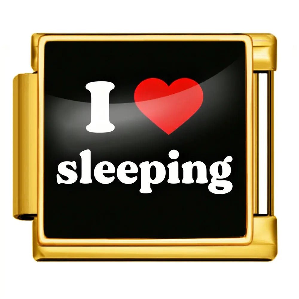 I <3 Sleeping - – Italian Charm Bracelet by Charmette