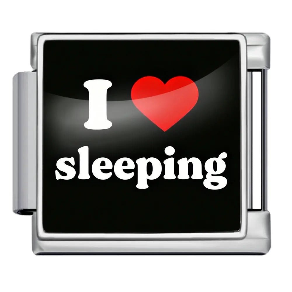 I <3 Sleeping - – Italian Charm Bracelet by Charmette