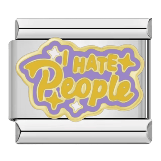 I Hate People - – Italian Charm Bracelet by Charmette
