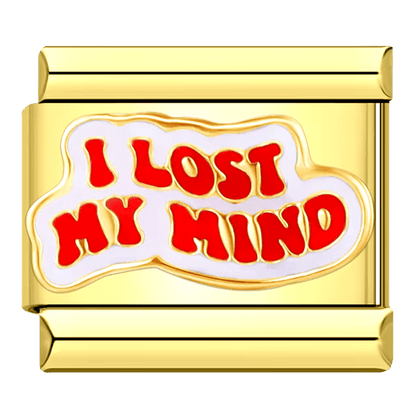 I lost my mind - – Italian Charm Bracelet by Charmette