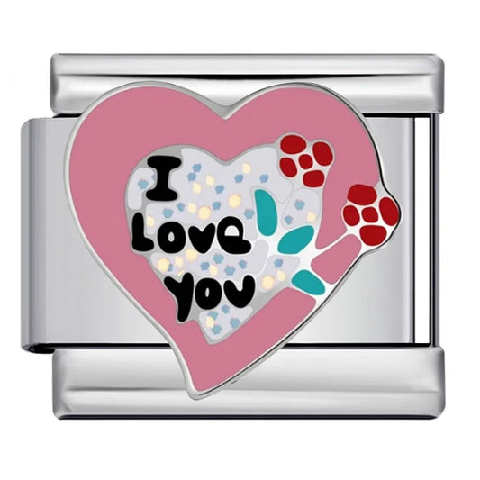 I love you - – Italian Charm Bracelet by Charmette