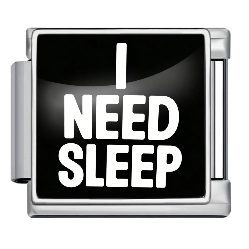 I need sleep - – Italian Charm Bracelet by Charmette
