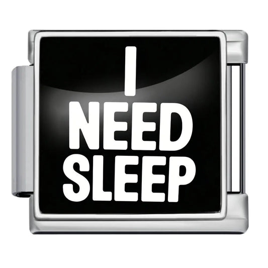 I need sleep - – Italian Charm Bracelet by Charmette