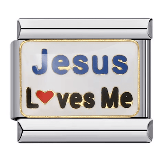 Jesus Loves Me - – Italian Charm Bracelet by Charmette