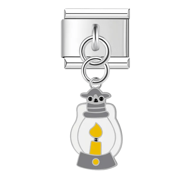 lantern dangle Italian charm 9mm bracelet link