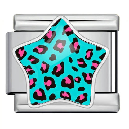 Leopard Print Star - – Italian Charm Bracelet by Charmette