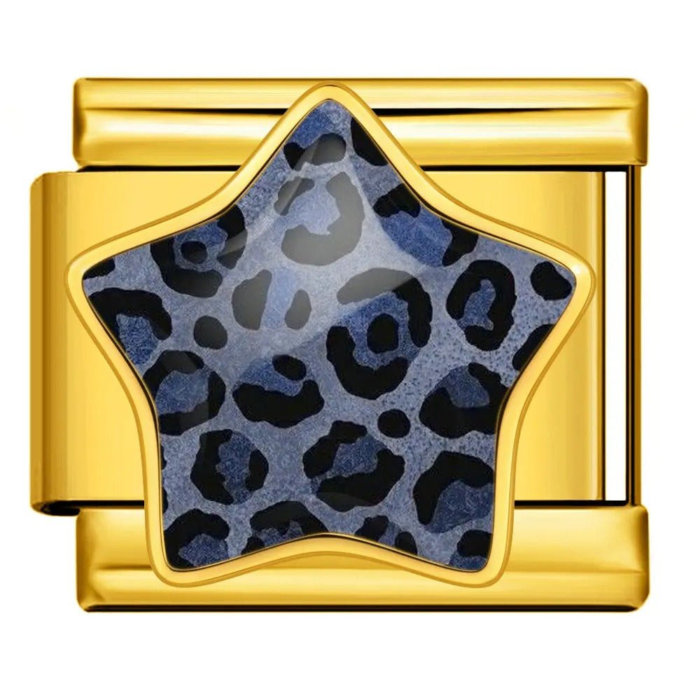 Leopard Print Star - – Italian Charm Bracelet by Charmette