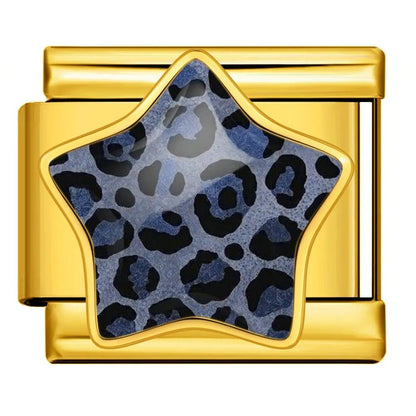 Leopard Print Star - – Italian Charm Bracelet by Charmette