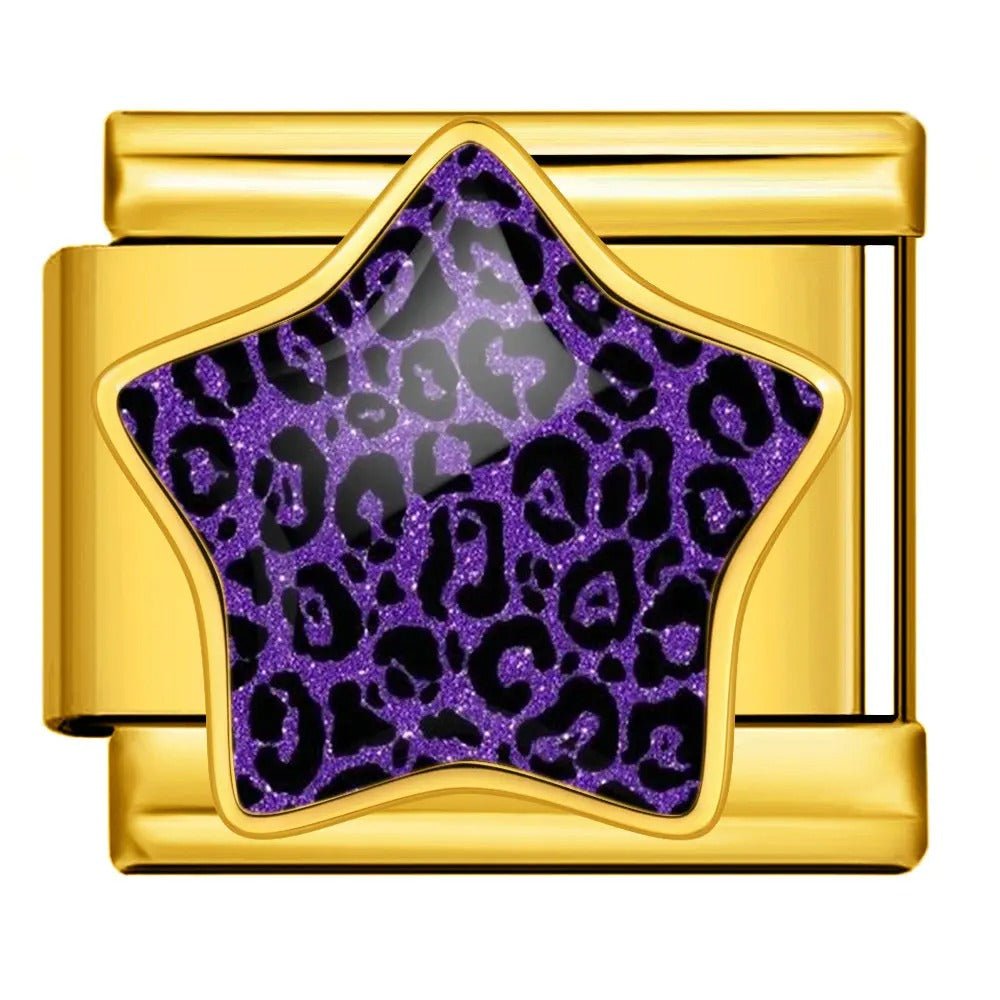 Leopard Print Star - – Italian Charm Bracelet by Charmette
