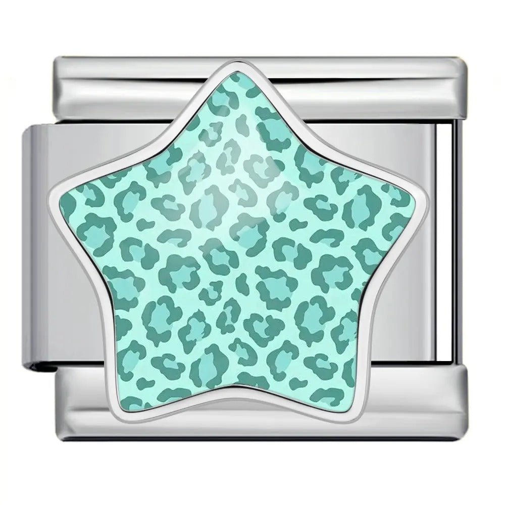 Leopard Print Star - – Italian Charm Bracelet by Charmette