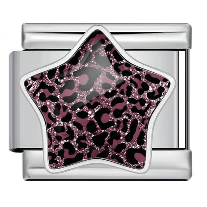 Leopard Print Star - – Italian Charm Bracelet by Charmette