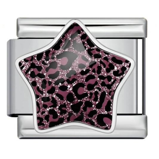 Leopard Print Star - – Italian Charm Bracelet by Charmette