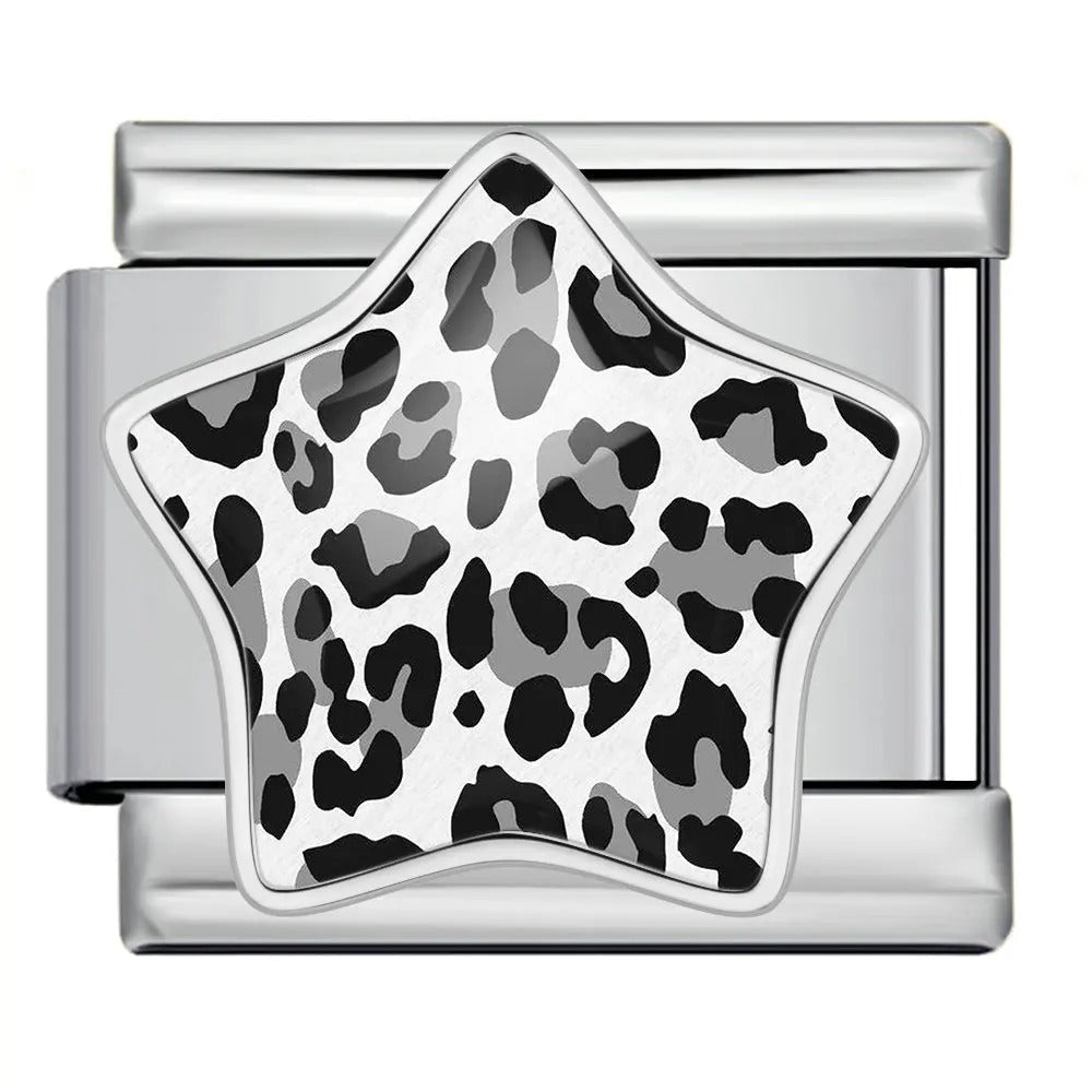Leopard Print Star - – Italian Charm Bracelet by Charmette