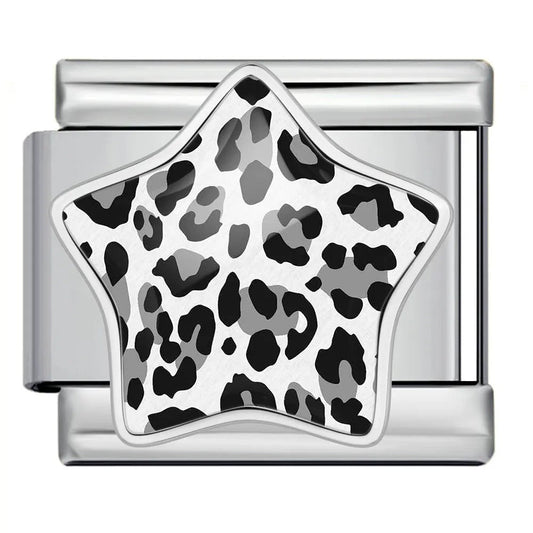 Leopard Print Star - – Italian Charm Bracelet by Charmette
