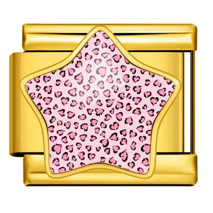 Leopard Print Star - – Italian Charm Bracelet by Charmette
