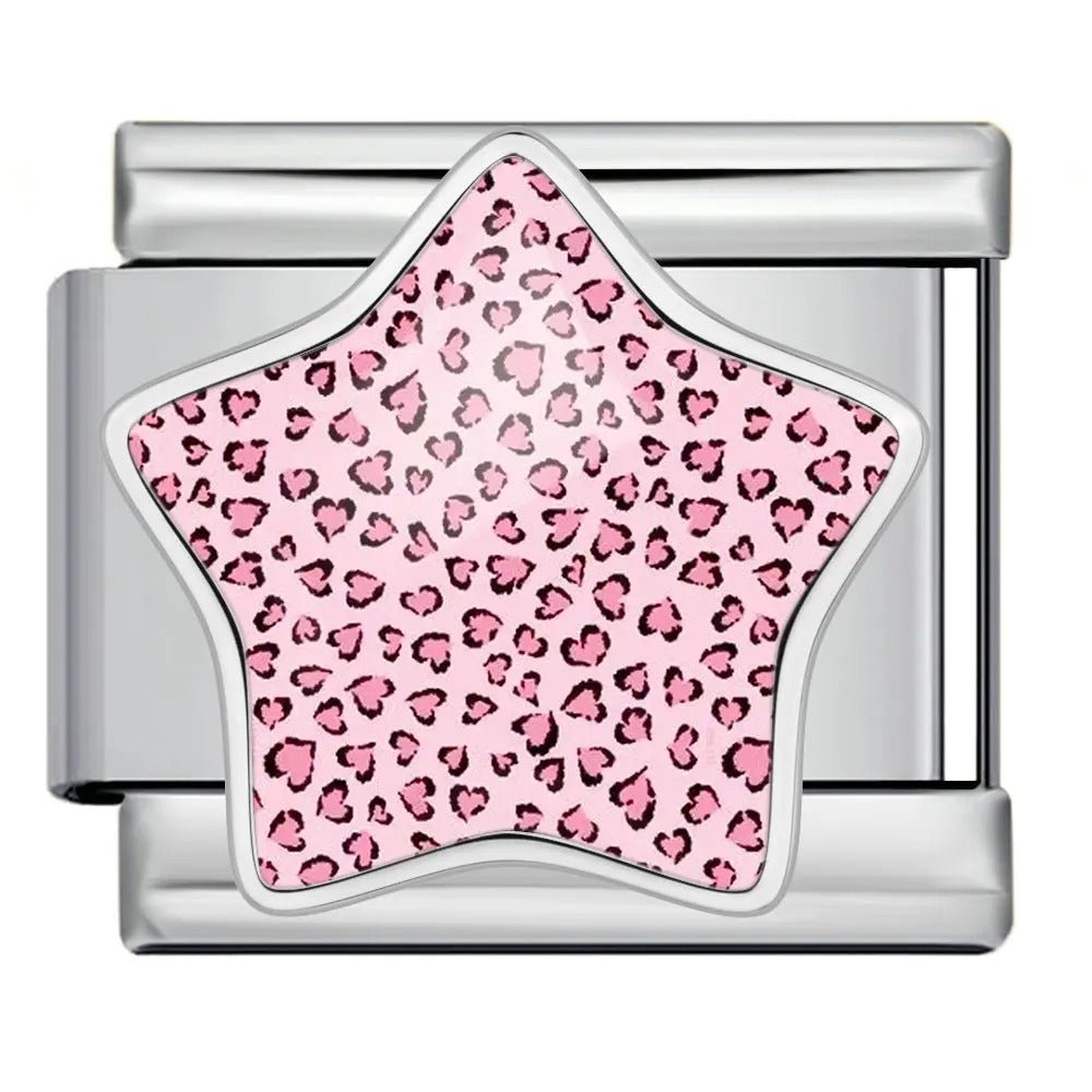 Leopard Print Star - – Italian Charm Bracelet by Charmette