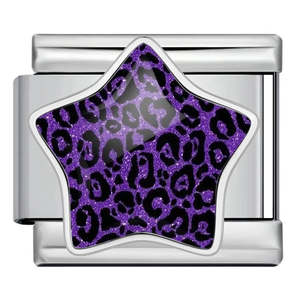 Leopard Print Star - – Italian Charm Bracelet by Charmette