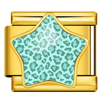 Leopard Print Star - – Italian Charm Bracelet by Charmette