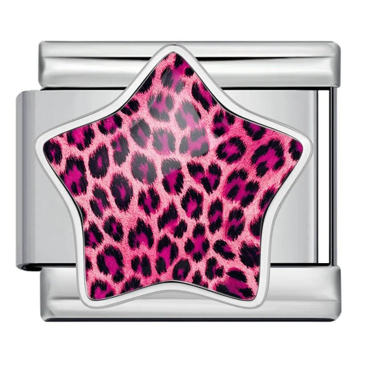 Leopard Print Star - – Italian Charm Bracelet by Charmette