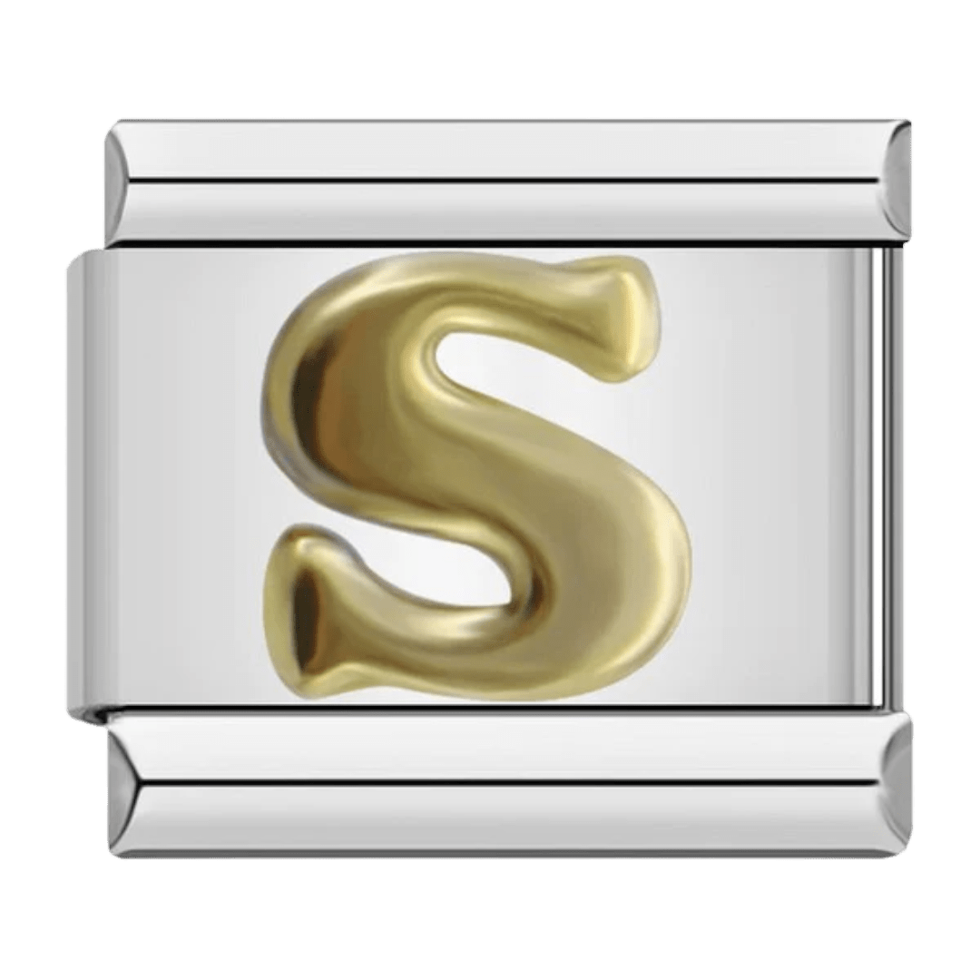 Letter (S) - – Italian Charm Bracelet by Charmette