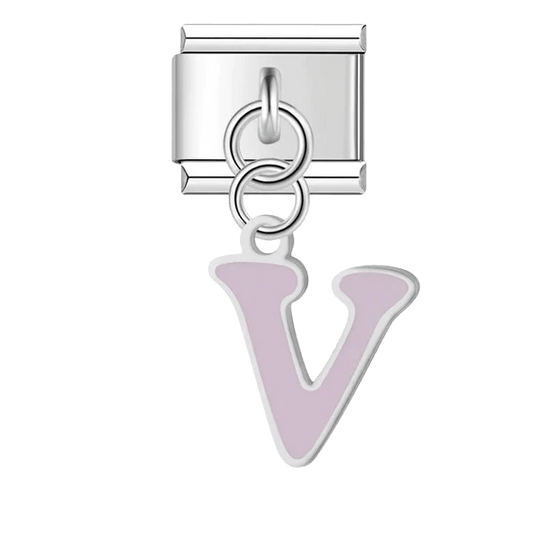 Letter (V) - – Italian Charm Bracelet by Charmette