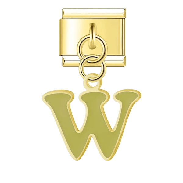 Letter (W) - – Italian Charm Bracelet by Charmette