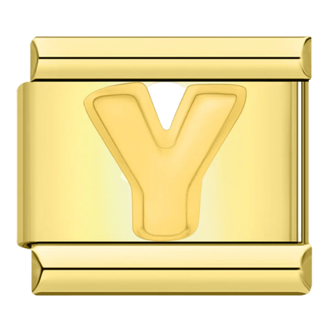 letter Y alphabet Italian charm 9mm for Italian charm bracelet